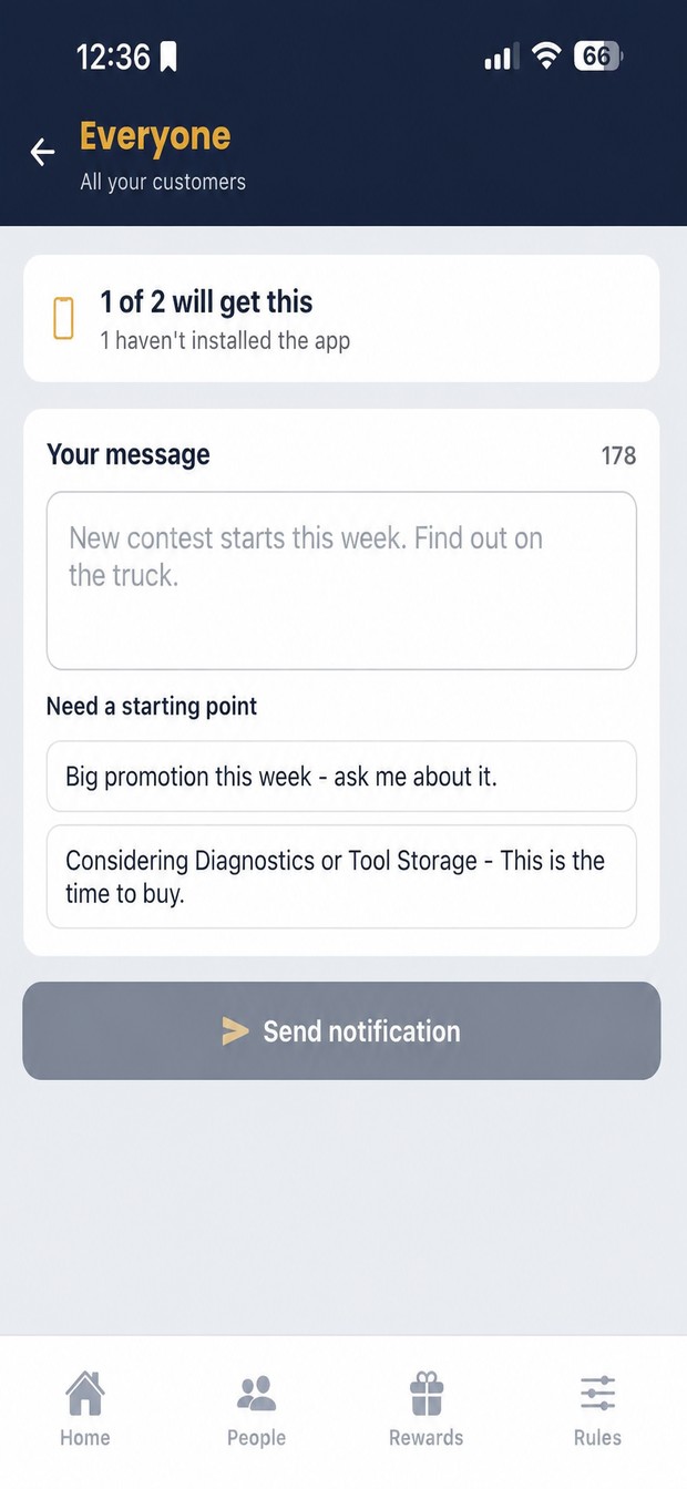 Sending a message