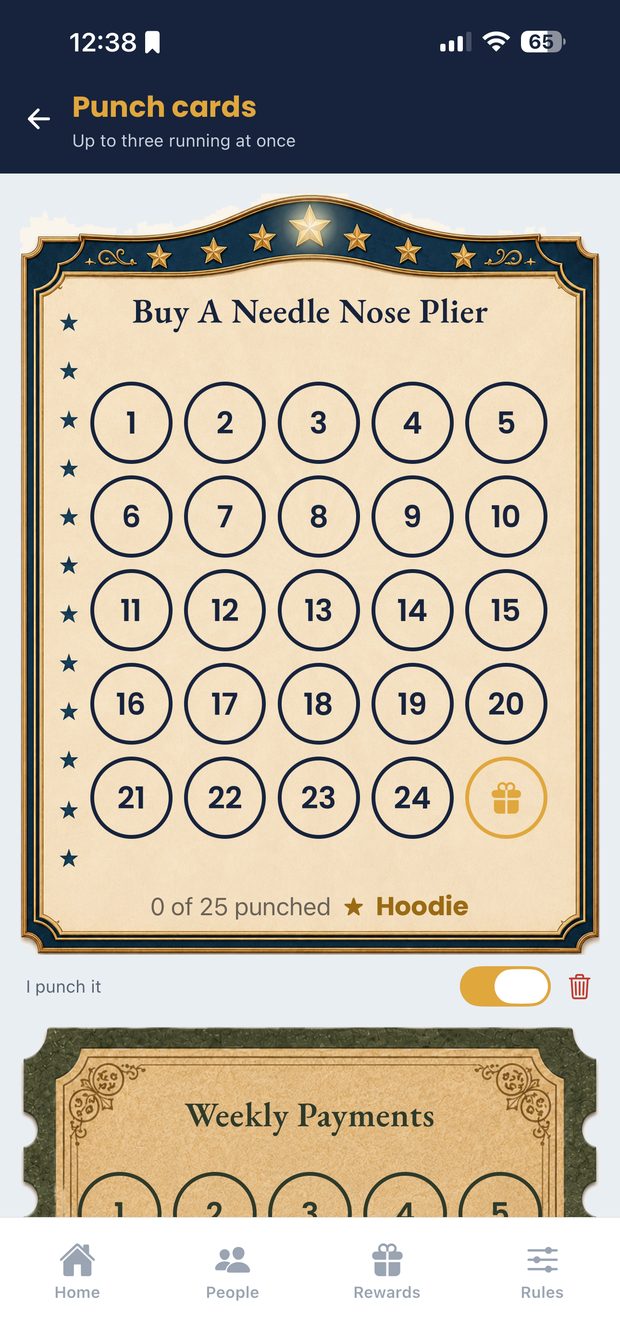 Your live cards